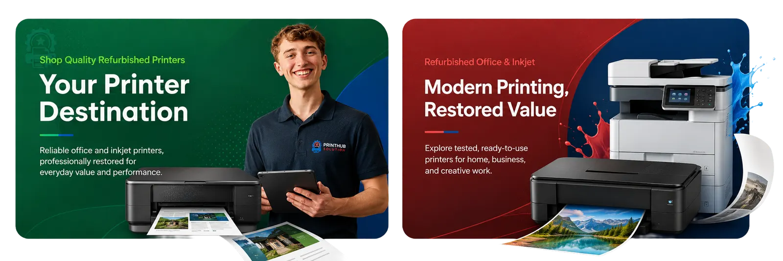 Printerhubsolution refurbished printer destination and modern printing value